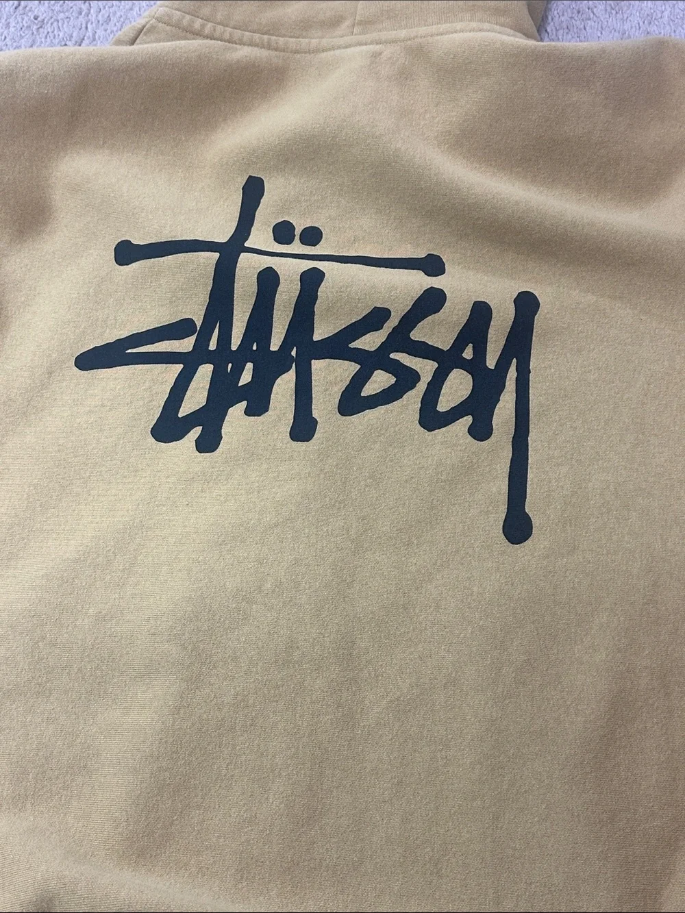 Stussy Olive-Mustard Zip Hoodie